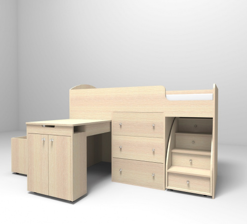 Малыш-1800 Кровать-чердак Мебель для детской