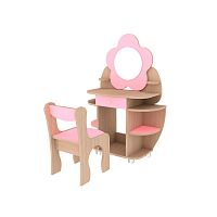 Ромашка Набор дуб млечный/розовый Мебель для детской