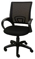 Кресло Премьер 5S сетка черная/материя черная/пиастра/п.пластик Кресла для персонала