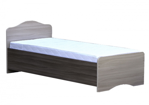 Кровать одинарная 800-1 без матраца(0,8*2) орех Кровати