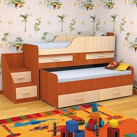 Лесики Кровать детская двухместная Мебель для детской