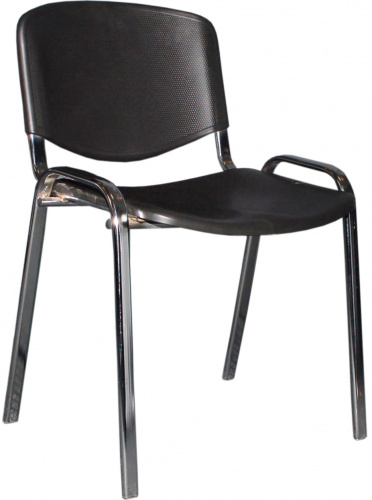 Стул Персона 3 ИЗО (П) черный, каркас хром Офисные стулья