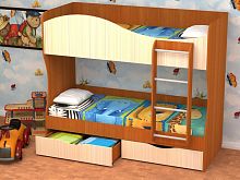 Кровать двухъярусная Кузя Мебель для детской