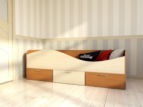 Кровать с ящиками Кр-3 Мебель для детской
