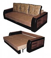 Монреаль  диван тик так пружинный с полками 4 кат. 2,3м х 1,1 м спальное место 1,92 м х 1,5 м  Диваны еврокнижки тик так